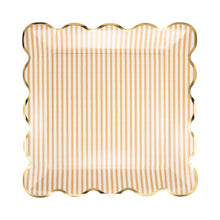 Load image into Gallery viewer, Tan Striped 10" Plate