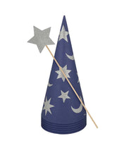Load image into Gallery viewer, Meri Meri Wizard Party Hats & Wands
