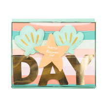 Load image into Gallery viewer, Mermaid Happy Birthday Puffy Felt Banner