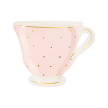 Load image into Gallery viewer, Tea Party Cup Shaped Paper Plate Set - 3 Colors