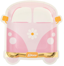 Load image into Gallery viewer, Disco Daisy Van Shaped Paper Plate