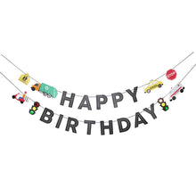 Load image into Gallery viewer, Transportation Birthday Banner