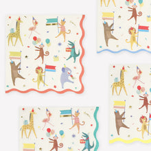 Load image into Gallery viewer, Meri Meri Animal Parade Large Napkins