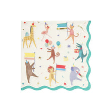 Load image into Gallery viewer, Meri Meri Animal Parade Large Napkins