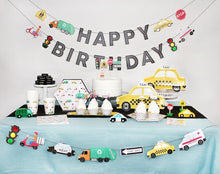 Load image into Gallery viewer, Transportation Birthday Banner