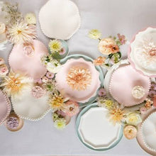 Load image into Gallery viewer, Meri Meri Pink Dot Edged Flower Compostable Side Plate