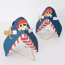 Load image into Gallery viewer, Meri Meri  Blue Pirate Party Hats