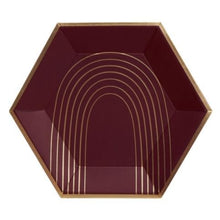 Load image into Gallery viewer, Bordeaux Maroon Arch Large Plate