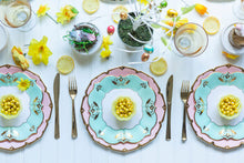 Load image into Gallery viewer, Floral Mint Side Plates