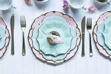 Load image into Gallery viewer, Mint Scalloped Dinner Plates