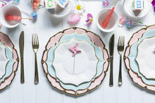 Load image into Gallery viewer, Sky Blue Scalloped Side Plates