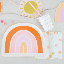 Load image into Gallery viewer, Boho Rainbow Large Plates