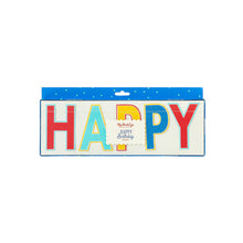 Load image into Gallery viewer, Blue Birthday "Happy Birthday" Banner