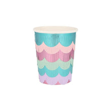 Load image into Gallery viewer, Meri Meri Mermaid Scalloped Fringe Cup