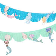 Load image into Gallery viewer, Meri Meri Mermaid Fringe Garland