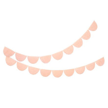 Load image into Gallery viewer, Meri Meri Peach Tissue Paper Scallop Garland
