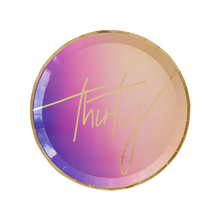 Load image into Gallery viewer, Milestone Dirty 30 Dessert Plate