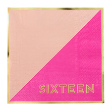 Load image into Gallery viewer, Milestone "Sweet Sixteen" Large Napkin