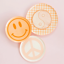 Load image into Gallery viewer, Peace & Love Smile Dessert Plates