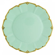 Load image into Gallery viewer, Mint Scalloped Dinner Plates