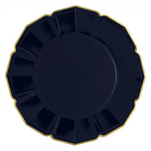 Load image into Gallery viewer, Navy Blue Scalloped Dinner Plates
