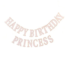 Load image into Gallery viewer, Princess Happy Birthday Banner