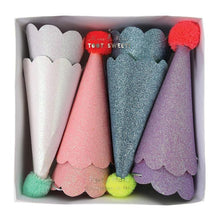 Load image into Gallery viewer, Meri Meri Glitter Pompom Party Hats