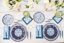 Load image into Gallery viewer, Indigo Batik Wavy Dessert Plate