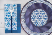 Load image into Gallery viewer, Indigo Batik Wavy Large Dinner Plate