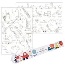 Load image into Gallery viewer, Meri Meri  Construction Coloring Posters