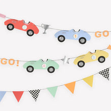 Load image into Gallery viewer, Meri Meri Race Cars Garland