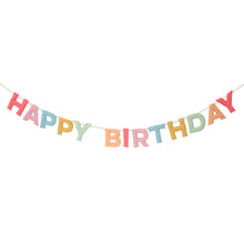 Load image into Gallery viewer, Meri Meri Felt Happy Birthday Garland