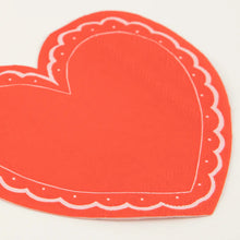 Load image into Gallery viewer, Meri Meri Lacy Heart Large Napkins