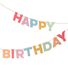 Load image into Gallery viewer, Meri Meri Felt Happy Birthday Garland