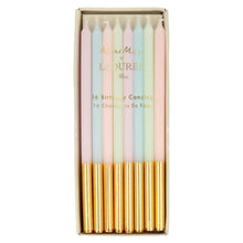 Load image into Gallery viewer, Meri Meri Ladurée Paris Gold Dipped Candles