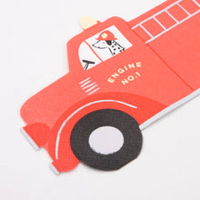 Load image into Gallery viewer, Meri Meri Fire Truck Napkins