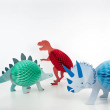 Load image into Gallery viewer, Meri Meri Honeycomb Dinosaur Decorations