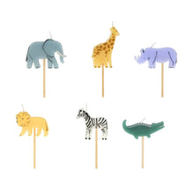 Load image into Gallery viewer, Meri Meri Safari Jungle Animal Candles