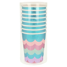 Load image into Gallery viewer, Meri Meri Mermaid Scalloped Fringe Cup