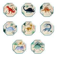 Load image into Gallery viewer, Small Dinosaur Plates Meri Meri Partyware Supplies Canada