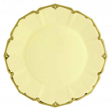 Load image into Gallery viewer, Canary Yellow Scalloped Dinner Plates