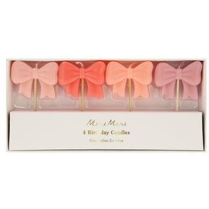 Meri Meri Pink Bow Candles