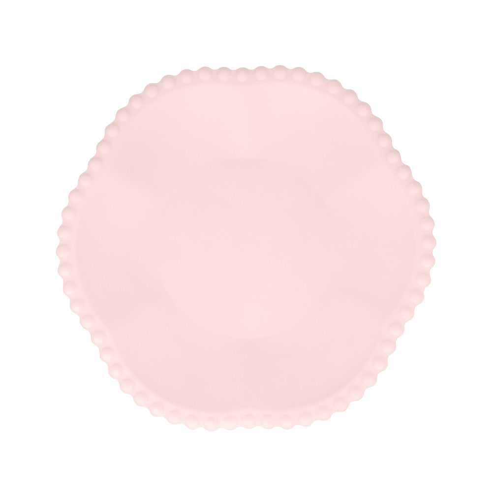 Meri Meri Pink Dot Edged Flower Compostable Side Plate