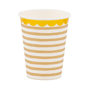 Tan Striped Cup