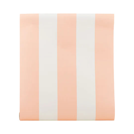 Pink Striped Table Runner