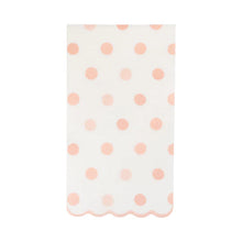 Load image into Gallery viewer, Baby Pink Polka Dot Dinner Napkin
