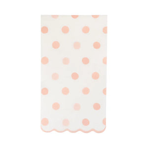 Baby Pink Polka Dot Dinner Napkin