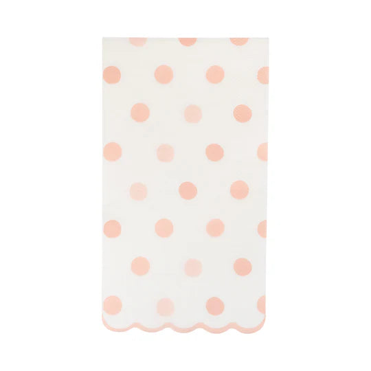 Baby Pink Polka Dot Dinner Napkin