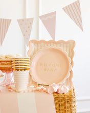 Load image into Gallery viewer, Pink Striped 10&quot; Plate
