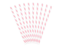 Load image into Gallery viewer, Pink Striped Paper Straws
